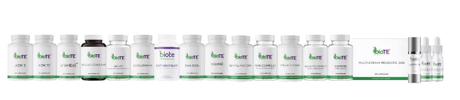 Bottles of BioTE Nutraceuticals